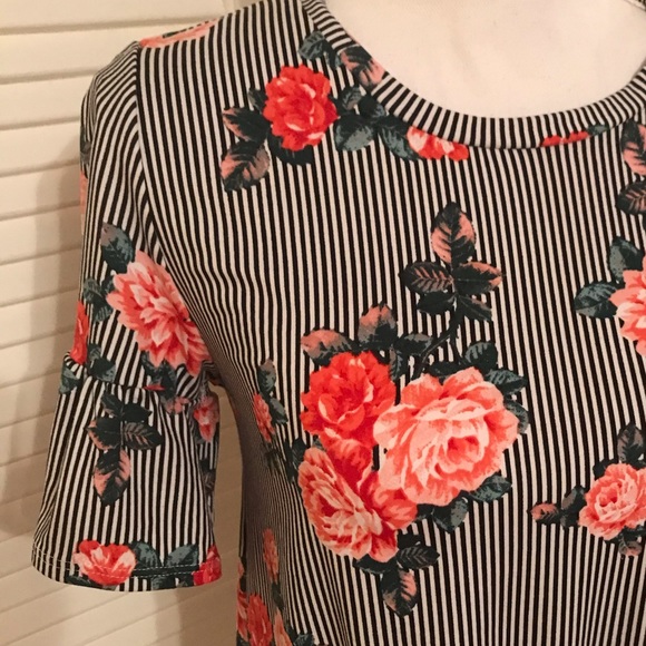 Floral striped tee - Picture 2 of 4